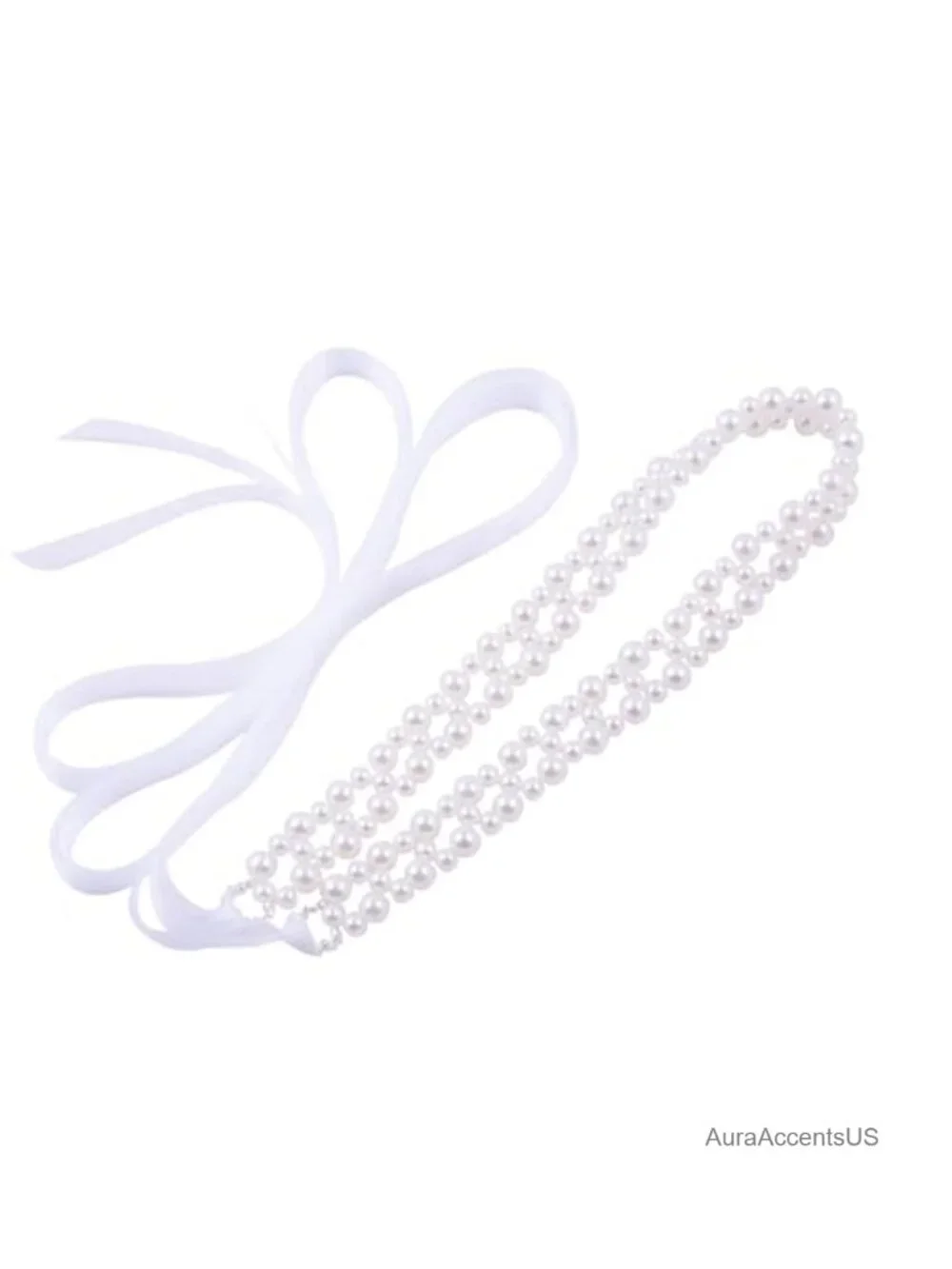 Pearl Sash Belt Wedding Rhinestone Belt Satin Ribbon Bridal Belt for Dress